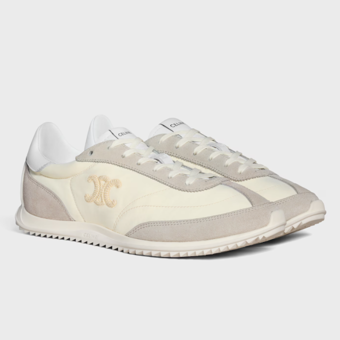 CELINE Racer Low-Top Sneakers Vanilla